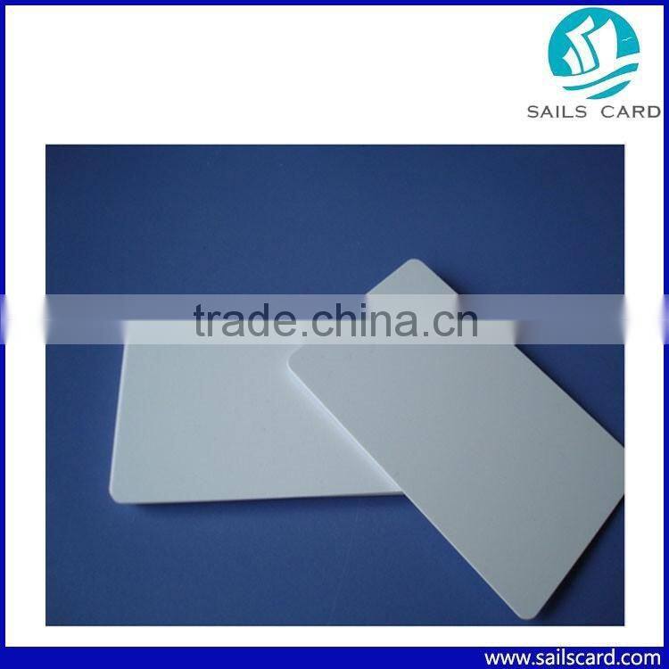 Thermal printer blank white plain plastic pvc id card printing