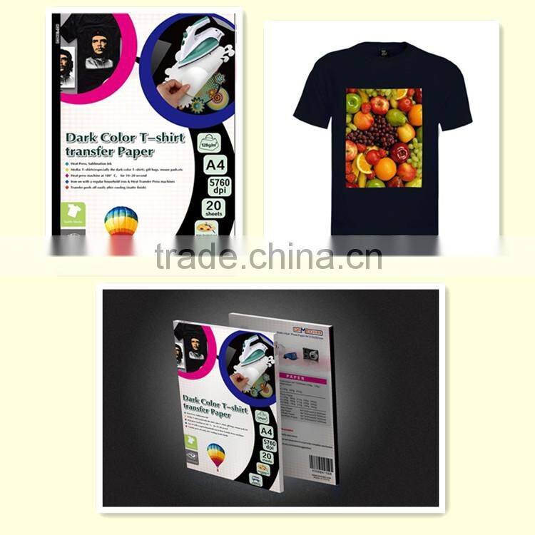 manufacturer supply! t shirts transfer paper dark transfer Heat Sublimation paper sublimation heat transfer printer paper