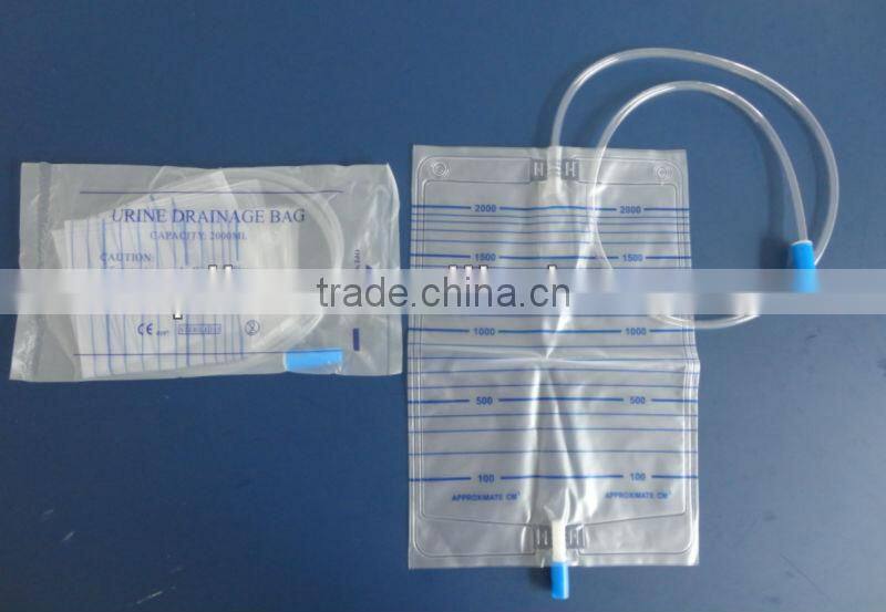 Disposable T valve urine bag
