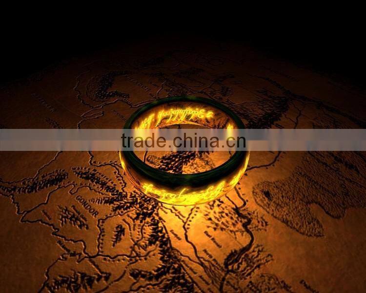 KSTONE The Lords of the Rings Gold Plated Couple Wedding Ring Tungsten Couple Rings