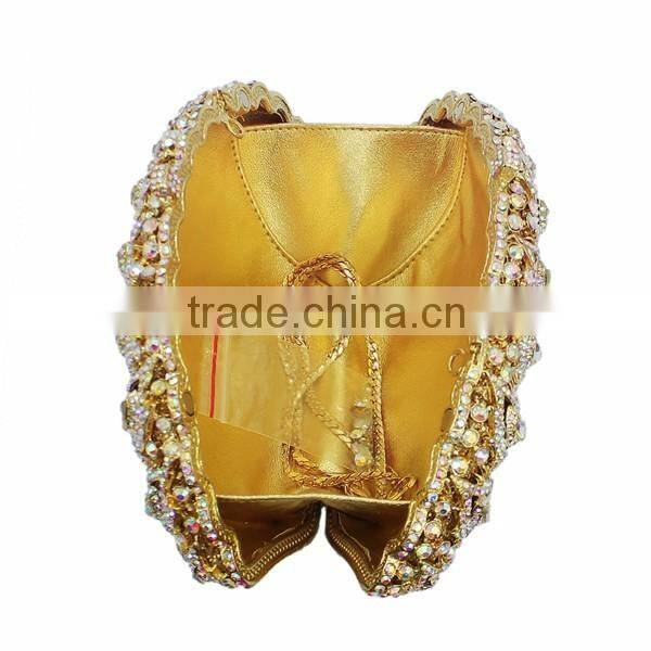 AB color crystal clutch evening bag rhinestone handmade bag fancy ladies purse (88138A-AB)