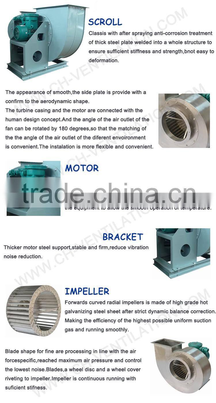 Made In China Snail-Shaped High Air Flow Industrial Centrifugal Fan