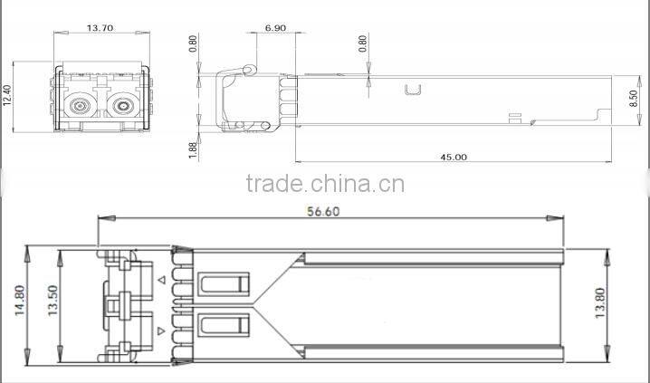 155M SFP 1310nm 40km DDM RoHS compliant sfp transceiver manufacturers