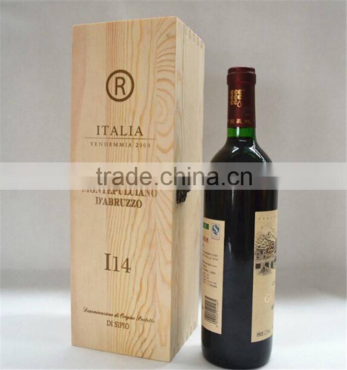 wholesale unfinished single wine glass box