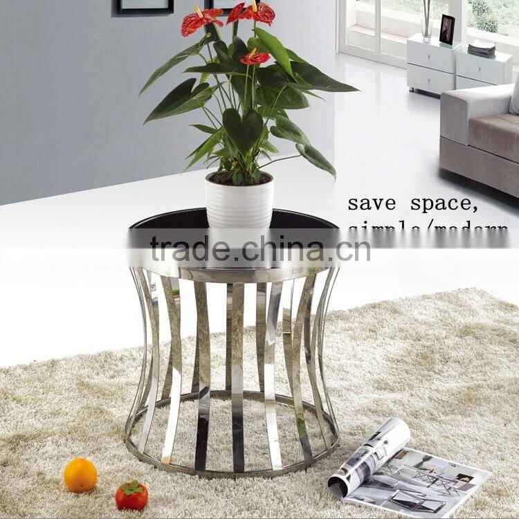 Foshan shunde modern tempered glass mermaid coffee table for living room