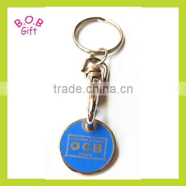 2013 fashion custom cut out metal keychain