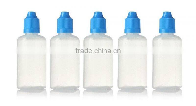 plastic clear PET 20ml 10ml e liquid dropper bottle