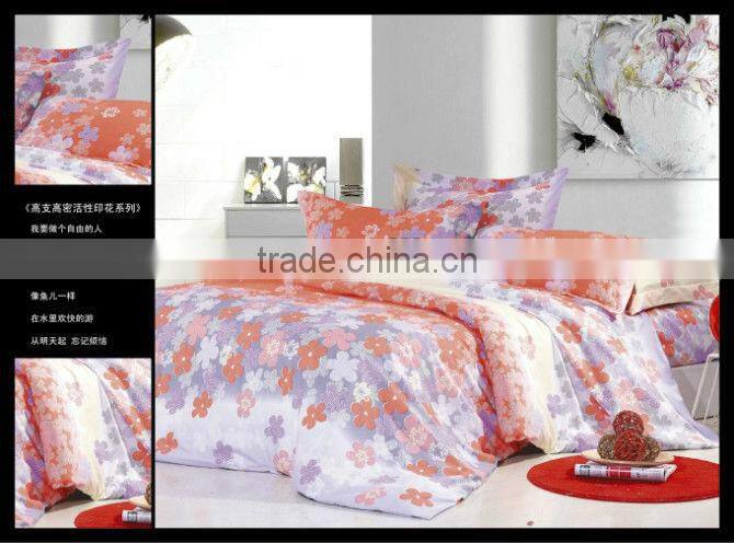 100% polyester fabricbedsheet set,80gsm microfiber ,manufacturer,nantong factory
