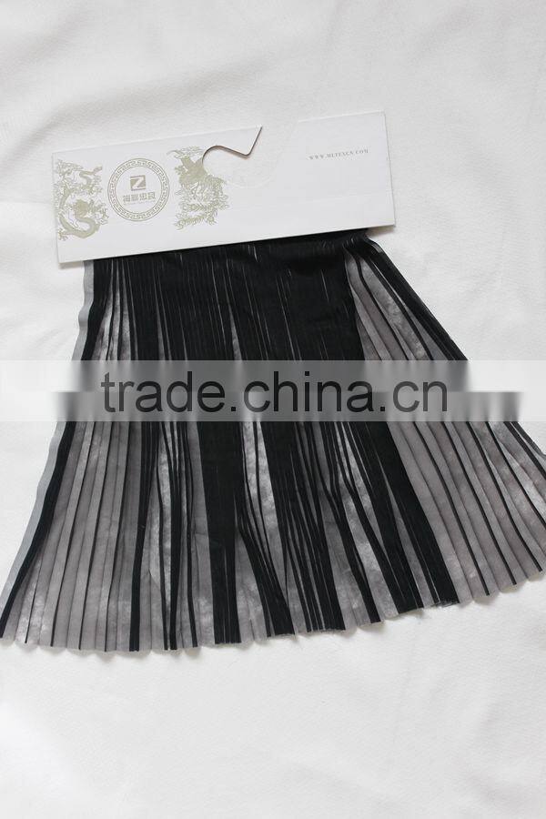 Fancy dress fabric pleated bronzing floral dress fabric