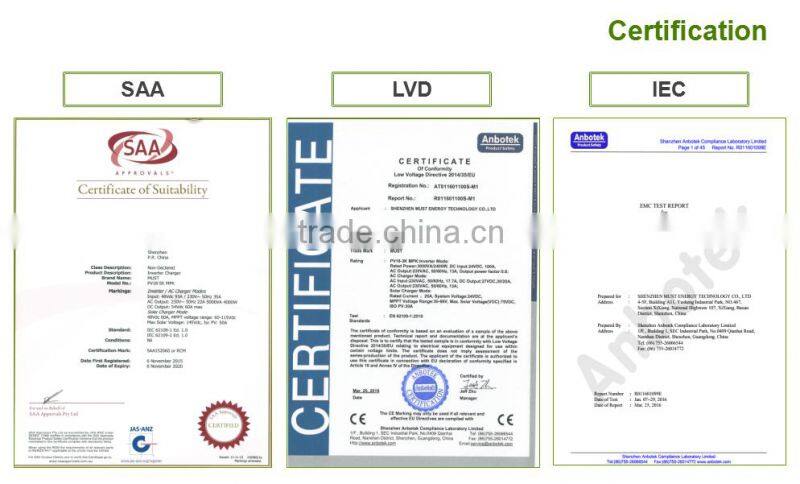 Off Grid Pure Sine Wave 3200W Solar Panel Connecting 48V 6kw Solar Inverter Price