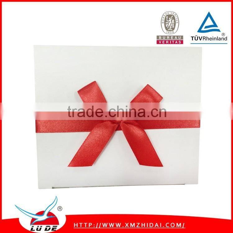 Gift packing use printed ribbon bows with back ribbon