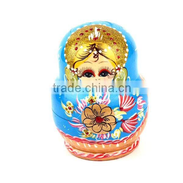 face 3d dolls traditional matryoshka doll for children games