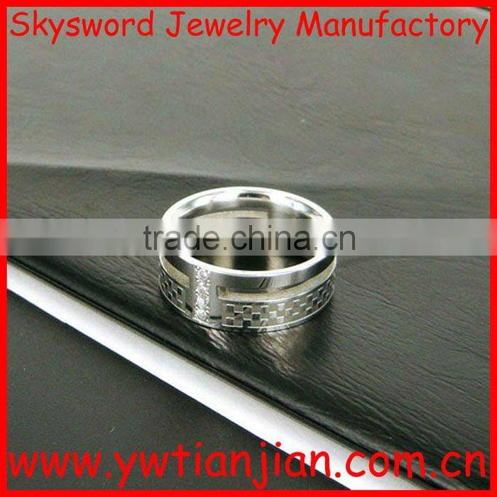2011 fashion new design stainless steel jewelry ring(SSJ-013)