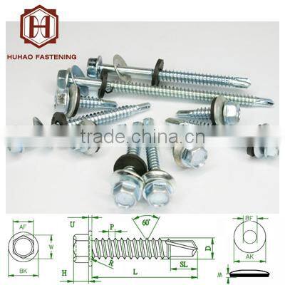 Self-drilling screw with sharp point,galvanization/phosphorization