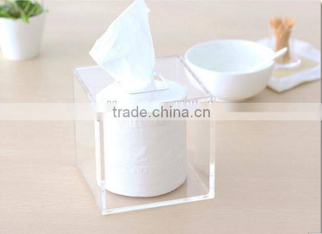 square acrylic tissue box