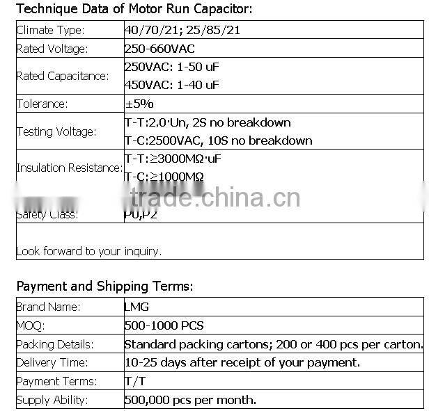Hot-Selling high quality low price price CBB61 capacitors