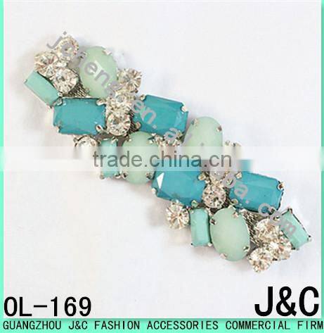 New design glass stone shoe ornament/ shoe accessory/ shoe trim