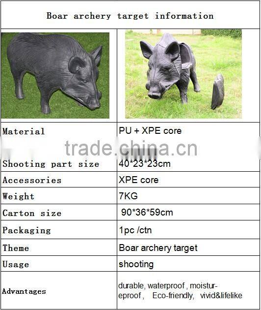 3D PU foam shoot pig archery target