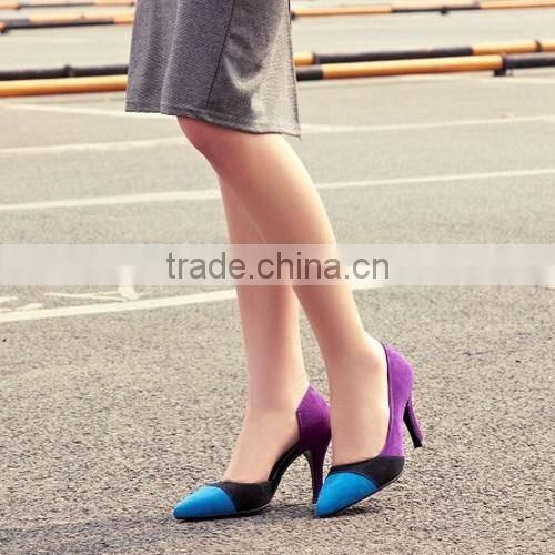 2015 New design fish-pattern genuine leather high heel pump dress shoes CP5860