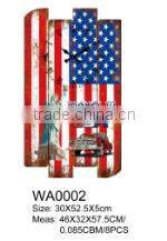 ventige wood art wall clock