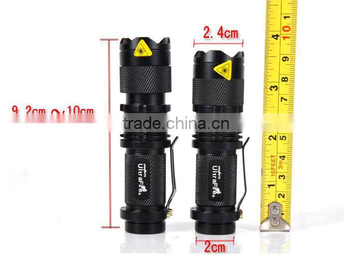 most powerful zoom aluminum q5 led torch flashlight