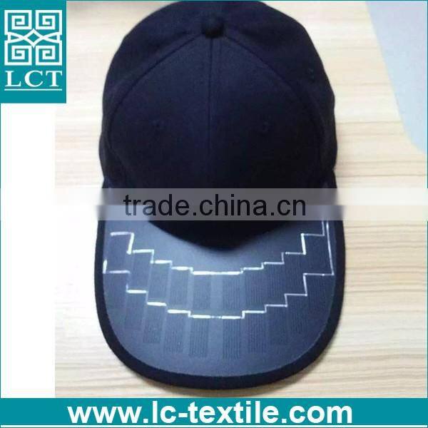 baseball cap with built-in solar panels mounted on the bill charges your phone LCTC-0268