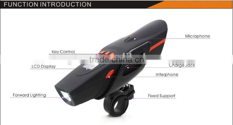 Hot! Fashion Design 7 Functions Excellent Sound AV126 Wireless Bicycle Bluetooth Speaker with LED Light Power Bank