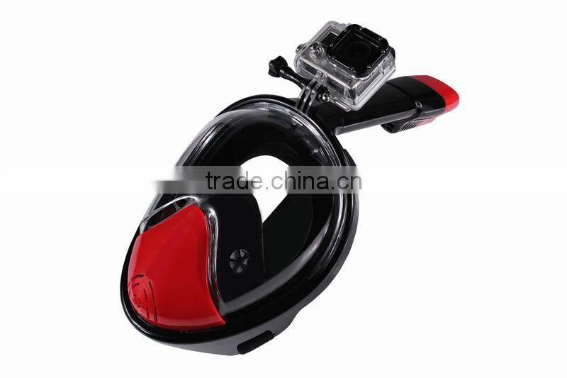 2016 hot sell full face snorkel Diving Mask for Gopro SJCAM