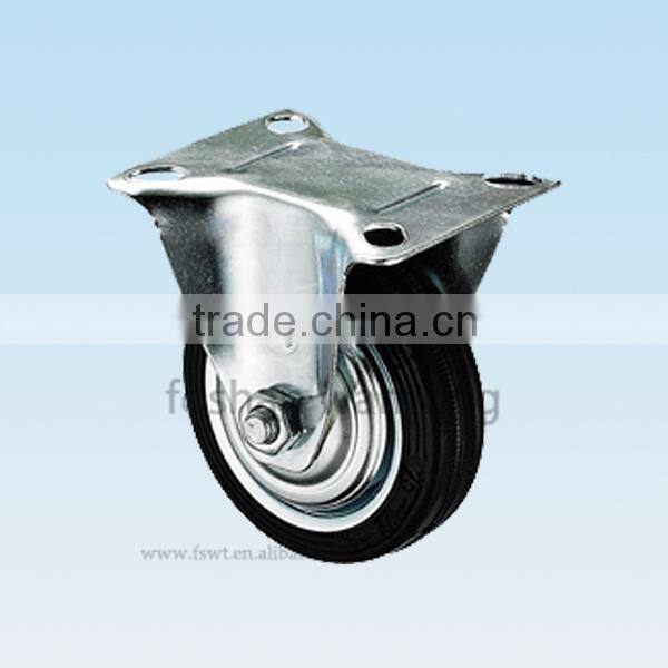 Rubber Heavy Duty Industrial Swivel Caster With Brake