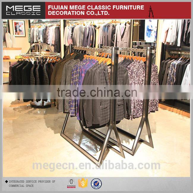 Retail Store Clothes Metal Hanging Display Rack
