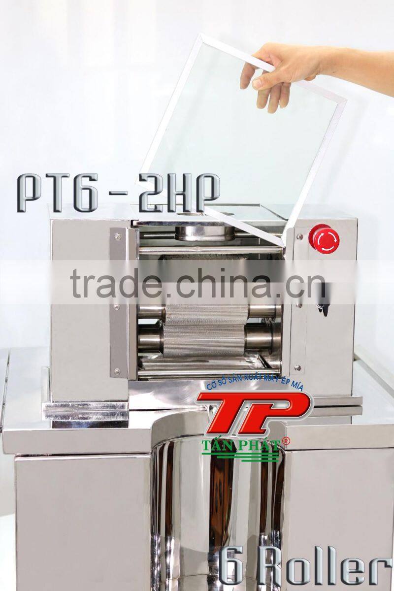 3 Roller Long Sugarcane juice machine
