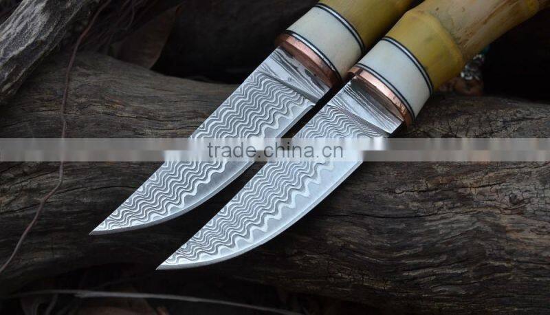 Doshower tool cutter with chef knife set of damascus steel hunting knife