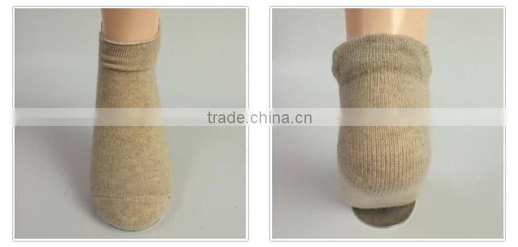 Custom wholesale double cylinder 3d ankle socks wool with soft feeling