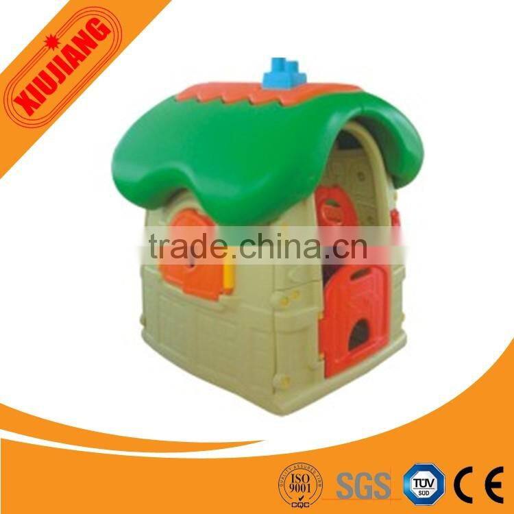 outdoor playhouse/plastic houses with slide for kids cheap