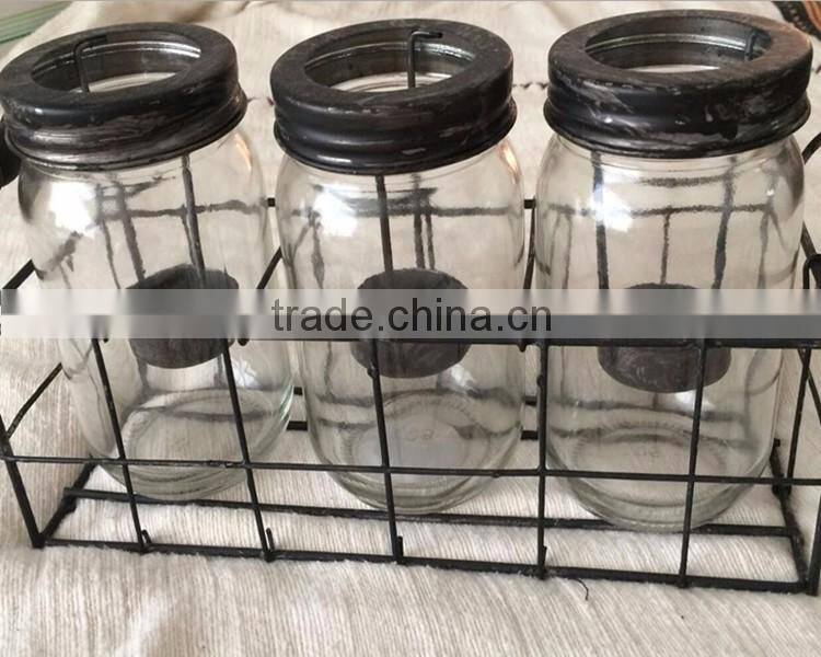 2016 Amazon Hot sale Glassware party favour mason jar scented candle Glass Mason Jar