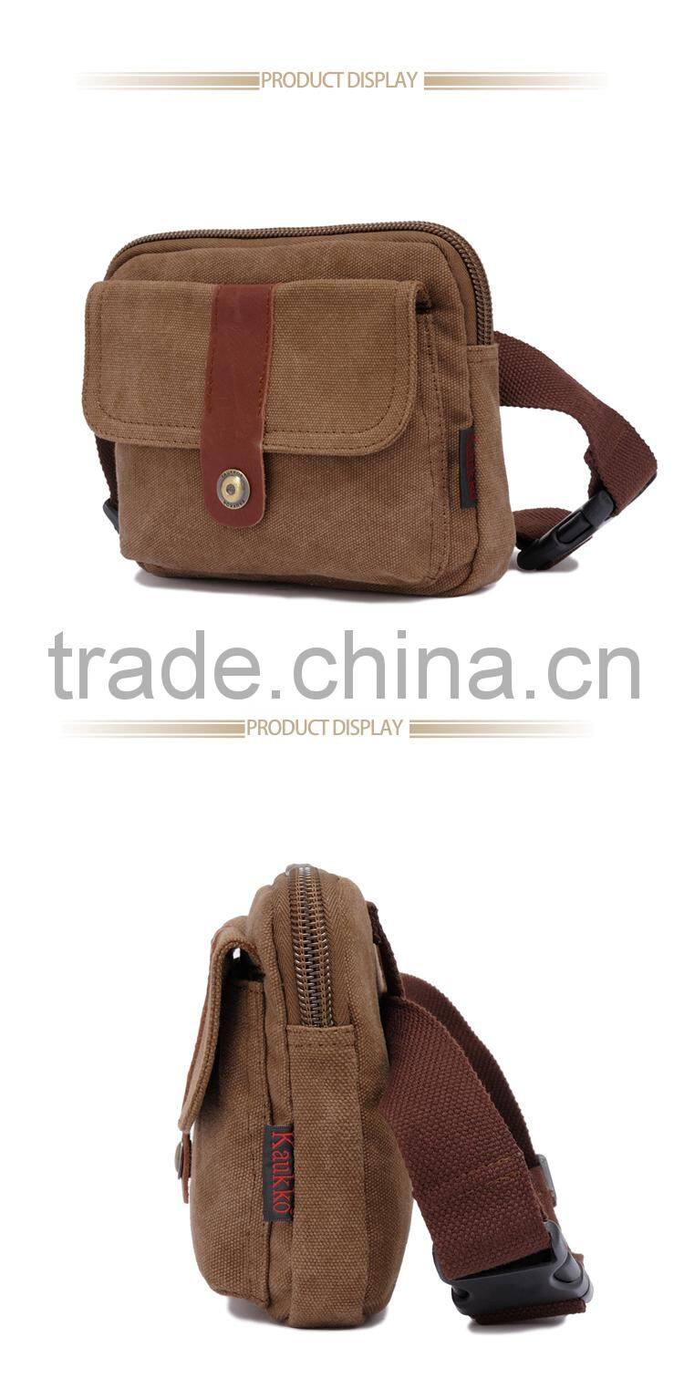 Favourite Waist Belt Pocket Bag Mens Small Canvas Fanny Pack Bag