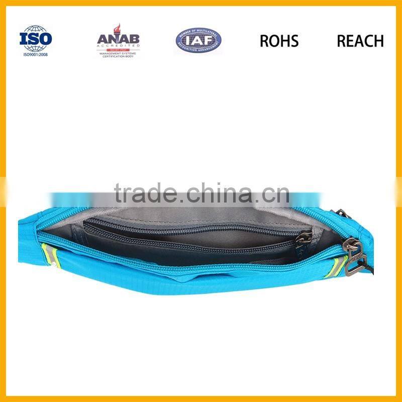 High Quality Lowest Price Fashionable Nylon Folding Sports Elastic Waist Bag for Boys and Girls