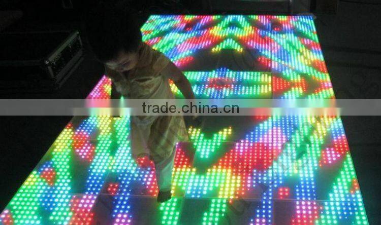 Highest Definition 15x15 Pixel Dot Stage Disco DJ Wedding Party NightClub DMX RGB Digital Anti-slip LED Dance Floor