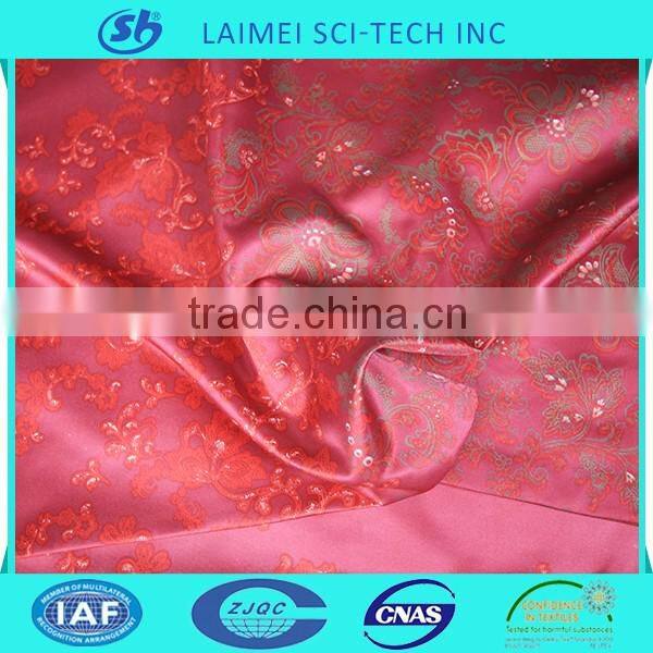 China products 100% polyester disperse printing satin fabric