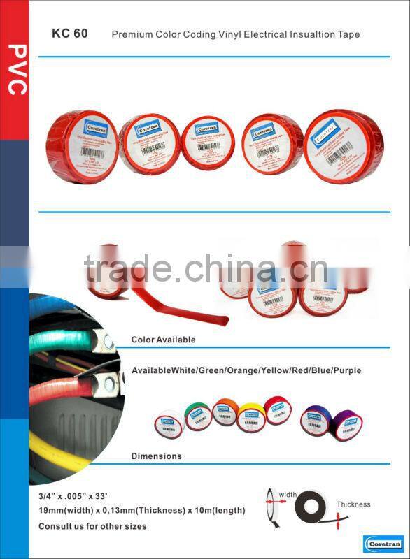 Electrical pvc various kinds of adhesive tapes