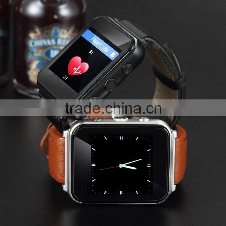 New luxury design bluetooth smart watch support SIM card and heart rate monitoring for IOS and Android systerm