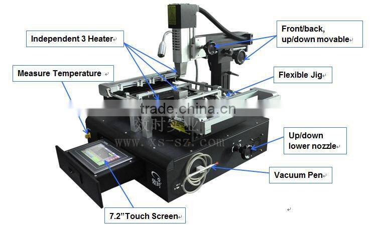 Drying machine bga rework station for XBOX PS2 PS3 X360 laptop mainboard repair reballing