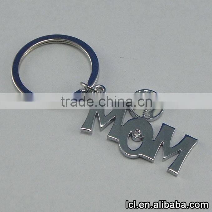 From china keychain with letters MOM, keychain metal maker wholesale