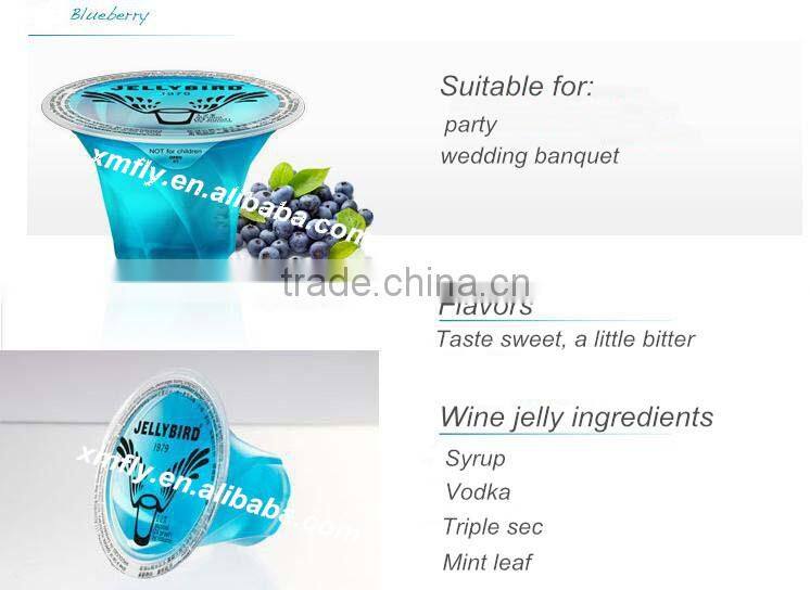 40gram Unique Blueberry Alcohol Jelly Shots jell-o