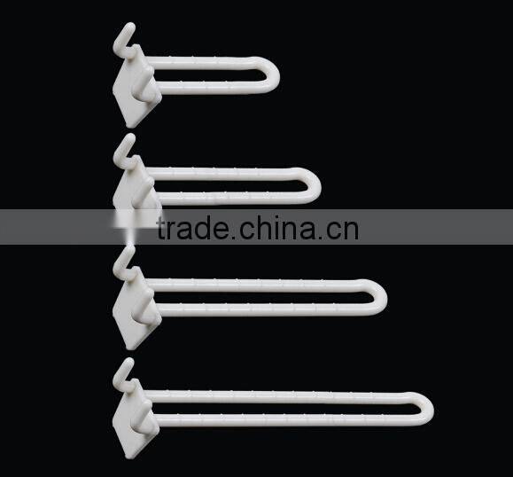 plastic display hooks for metal or cardboard display