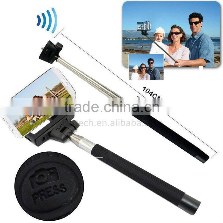 The Best Sale Item Z07-5 Bluetooth Camera Wireless Monopod Selfie Stick with Bluetooth Remote Shutter for iphone 6