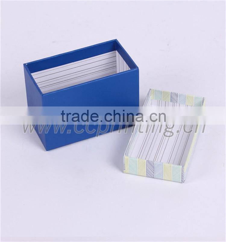 Colorful customized cardboard fashion design paper box with lid