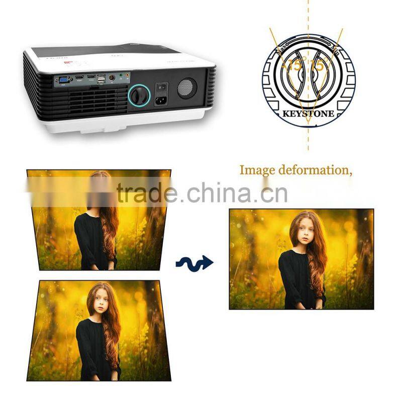 high Lumens 5000Lumens full hd led projector/proyector/beamer with HDMI VGA AV port