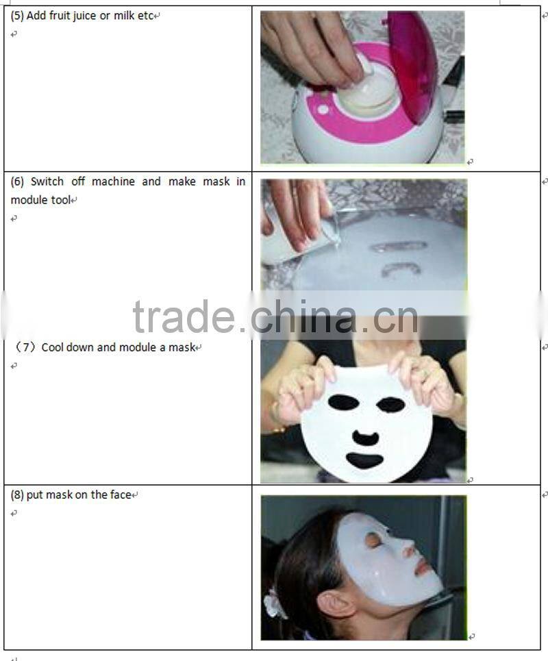 2015 new products Multifunctional easy to use diy mask machine