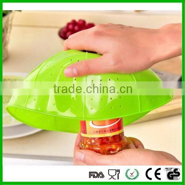 Fruit And Vegetable Drainer Basket With Lid , Plastic Drain Basket